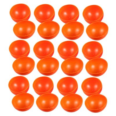 ULDIGI 20pcs Hollow Plastic Raffle Balls Orange Prize Winning Balls for Party Games Events and Gatherings Easy to Use Multipurpose Entertainment Tool for Groups