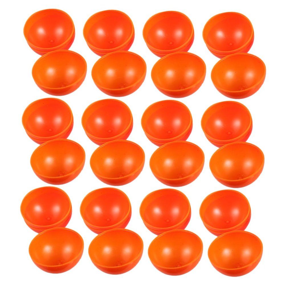 ULDIGI 20pcs Hollow Plastic Raffle Balls Orange Prize Winning Balls for Party Games Events and Gatherings Easy to Use Multipurpose Entertainment Tool for Groups