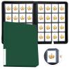 16 Pocket Toploader Binder, Holds 640 Cards, Ringless Design Side-Load Toploaders Holder for 3"x4" Top Loader Trading/Sports Cards Top Loaders (Green) view 1