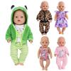 14-18 Inch Baby Doll Clothes 5 Sets Accessories Dress with Hats Socks for New Born 43cm Toy Baby Doll 14-16 Inch/15 Inch/18 Inch/Girl&Boy view 1