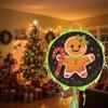 14.2 inch Christmas Gingerbread Man Piatas New Year Foldable Mexican Piatas Xmas Birthday Baby Shower Party Decoration view 3