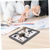 KESYOO Zen Garden Miniature Landscape with Simulation Moss and Stones Creative Meditation Decor for Office Home Relaxation Sand Table Decoration view 3