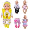 14-18 Inch Baby Doll Clothes 5 Sets Accessories Dress with Hats Socks for New Born 43cm Toy Baby Doll 14-16 Inch/15 Inch/18 Inch/Girl&Boy view 1
