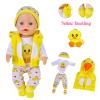 14-18 Inch Baby Doll Clothes 5 Sets Accessories Dress with Hats Socks for New Born 43cm Toy Baby Doll 14-16 Inch/15 Inch/18 Inch/Girl&Boy view 2