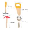 Abaodam 4pcs Wooden Hammer Screwdriver Boy Girl Toys for Month Old Boys and Girls Educational Tool view 2