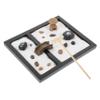 Abaodam Zen Garden Miniature Landscape Set for Office and Home Creative Meditation Sand Table Decoration with Simulation Moss and Stones for Relaxation and Mindfulness view 1