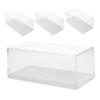 Abaodam 4pcs Scale Vehicles Storage Box for Collectors Space Saving Design Scratch Resistant