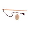 Kisangel 1 Set Wooden Gyro Traditional Chinese Spinning Top with Whipstring for Intense Outdoor Fitness and Fun Handmade Wood Rotary Top for Adults Portable Exercise view 1