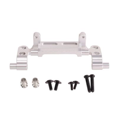 Metal Upgrade Rod Bracket Bridge servo Rod Base MN82 MN78 LC79 MN168 New 99s 1/12 RC Automotive Parts Accessories(Silver)