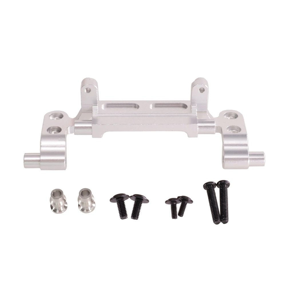 Metal Upgrade Rod Bracket Bridge servo Rod Base MN82 MN78 LC79 MN168 New 99s 1/12 RC Automotive Parts Accessories(Silver)