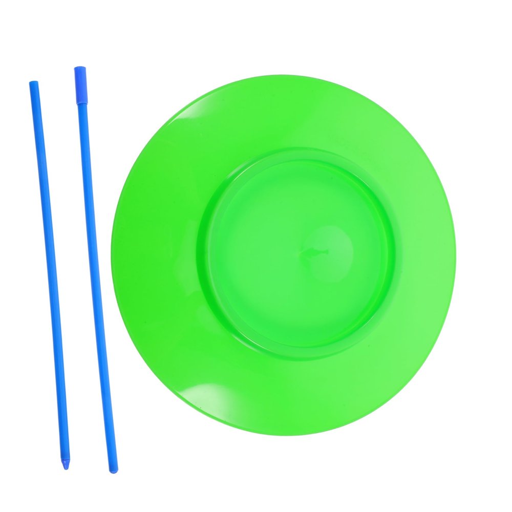 BCOATH Juggling Plates with Sticks Circus Performance Props for Adults Develop Balance and Coordination Skills Fun Training Toy for Circus Skills and Games