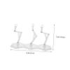 Abaodam Action Figure Stand with Height Clear Doll Display Holder Stable Three Head Base for Model Figures Fine Craftsmanship for Hg Rg Shf view 2