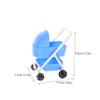 KOMBIUDA Scale Lightweight Movable Doll Pram Compatible with Various Dollhouse Furniture No Assembly Required for Instant Creative Play view 2