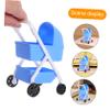 KOMBIUDA Scale Lightweight Movable Doll Pram Compatible with Various Dollhouse Furniture No Assembly Required for Instant Creative Play view 3