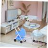 KOMBIUDA Scale Lightweight Movable Doll Pram Compatible with Various Dollhouse Furniture No Assembly Required for Instant Creative Play view 4