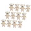 Abaodam 12pcs Mini Bear Pendant Adorable Tiny Stuffed Bear Toys for DIY Decor Soft Animal Keychain Ornaments Friends view 1