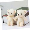 Abaodam 12pcs Mini Bear Pendant Adorable Tiny Stuffed Bear Toys for DIY Decor Soft Animal Keychain Ornaments Friends view 2