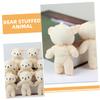 Hemoton 12pcs Tiny Bear Toy Pendant Stuffed Bear Dolls Cozy Decorations for Room Toy view 2