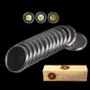 20 Pieces Adjustable Coin Collection Capsule Box Display Stand Storage Container Set Clear Round Cases With Protective Seal,For 17-46mm view 3