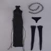 1:6 Female Tie Up Dress Set for Action Figures, Clothing for 12 Inch Dolls, DIY Dress Up Accessories view 2