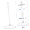 Abaodam 10pcs Doll Display Stand Transparent Plastic Doll Support Holder Easy Installation Space-Saving Rack Figures and Fashion view 2