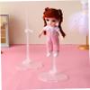 Abaodam 10pcs Doll Display Stand Transparent Plastic Doll Support Holder Easy Installation Space-Saving Rack Figures and Fashion view 4