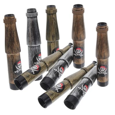 Abaodam 12pcs Pirate Telescopes Delicate Cosplay Playthings for Teens and Students and Portable Design Party Favors for Themed Events and Birthdays