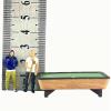 1/64 Scale Pool Table with Figures for City Layout Miniature Billiards Set Resin Craft for Diorama Model Enthusiasts view 3