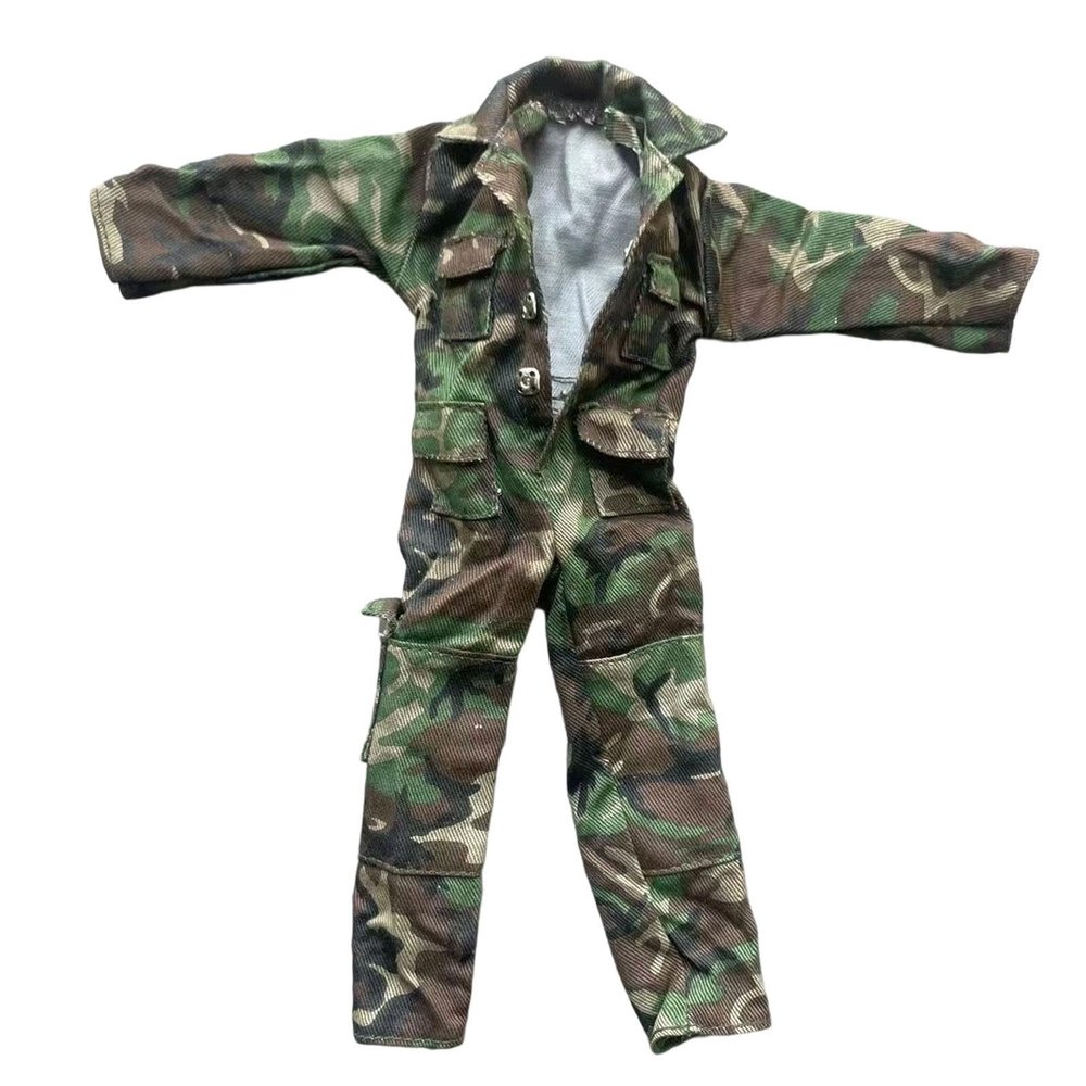 1:6 Scale Action Figure Clothes Miniature Jumpsuit Uniform for 12 Inch Male Dolls Fabric Costume Accessories