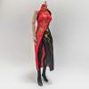 1/6 Scale Female Cheongsam Costume for Collectible Dolls - Traditional Chinese Dress Outfit with Stocking and Vest view 3