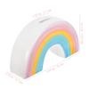 Abaodam Creative Cartoon Rainbow Coin Bank Lovely Ceramic Money Box for Decorative Saving Pot for Home Desk Decor for Birthdays and Holidays view 2