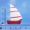 1:64 Scale Miniature Sailboat Diorama - Hand-Painted Photo Prop for Seaside Scenes, Beach Themed Decor, and Micro Landscape Displays view 3