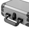 misppro Game Chip Case Carrying Case Aluminum Alloy Lockable Briefcase Holds 200 Chips for Tournaments Gatherings Party view 3