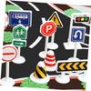 BESPORTBLE 10pcs Miniature Road Sign Toys Simulation Traffic Sign Boys and Girls Play Traffic Toys Enhance Learning Imagination view 4