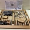 3-in-1 Wooden Chess, Checkers and Backgammon Set, Folding Board Game with Storage, 2 Player Classic Strategy Games (Oak) view 2