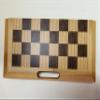 3-in-1 Wooden Chess, Checkers and Backgammon Set, Folding Board Game with Storage, 2 Player Classic Strategy Games (Oak) view 3