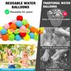 100 PCS 2inch Quick-absorbing Reusable Water Balloons - Refillable Water Ball for Kids Age 8-12 4-8, Balloon Quick Fill Pool Toys for Kids Summer Outdoor Water Play (100 PCS) view 2