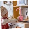 Hohopeti Electric Toy Kitchen Sink with Running Water and Realistic Faucet Pretend Dishwasher Playset for Toddlers Safe Plastic Boy Girl Cleaning Toy Enhancing Motor Skills and Household Awareness view 4