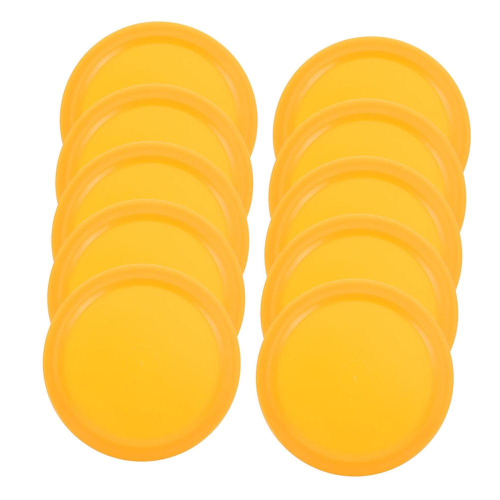 BESPORTBLE 10-Piece Replacement Ice Hockey Pucks Set 64mm Plastic Table Hockey Pucks for Game Tables Suitable for Boys and Girls and Adults Accessories