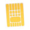 Bike Chain Stay Sticker Bicycle Paster Parts Tape Rear Forks Bike Chain Decal for Outdoor Sport Mountain Bike, Yellow view 1