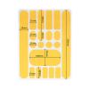 Bike Chain Stay Sticker Bicycle Paster Parts Tape Rear Forks Bike Chain Decal for Outdoor Sport Mountain Bike, Yellow view 3