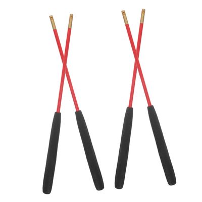 GETAJGHSD 2 Pairs Juggling Diabolo Sticks Solid Rods with Antislip Handles for Enhanced Grip and Effortless String Attachment for Practice and Performance