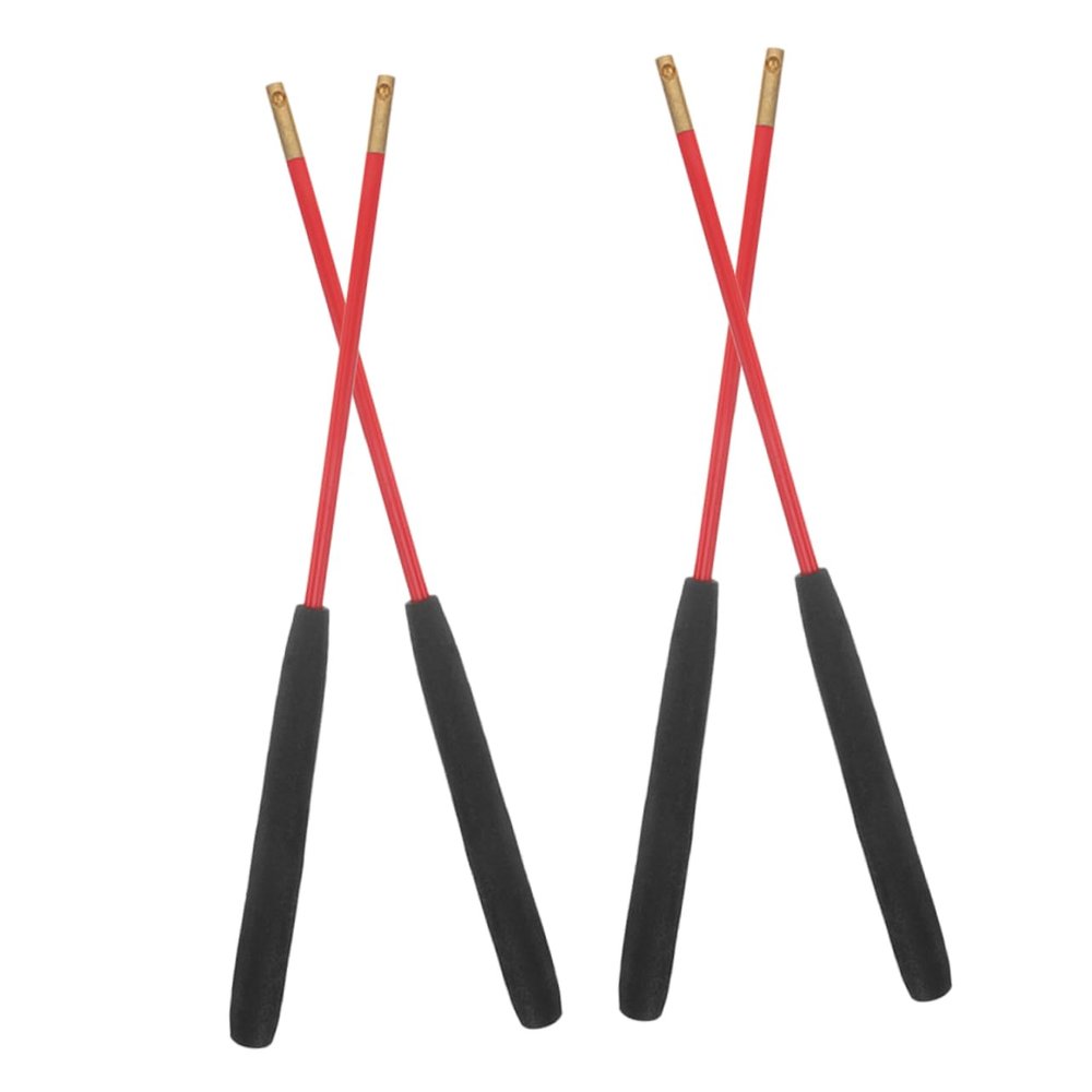 GETAJGHSD 2 Pairs Juggling Diabolo Sticks Solid Rods with Antislip Handles for Enhanced Grip and Effortless String Attachment for Practice and Performance
