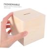 Abaodam Wooden Unfinished Piggy Bank Coin Bank for Boy Girl Safe Natural Savings Box with Cute Designs for Boy Girl's Rooms and DIY Craft Projects view 4