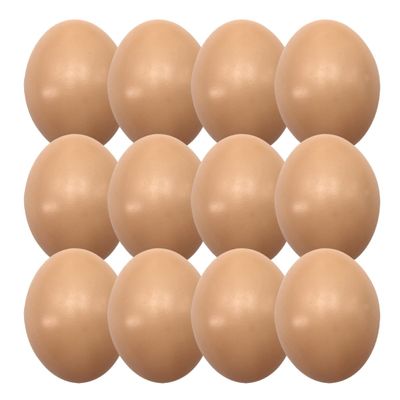 COSMEVIVI 20pcs Fake Chicken Eggs for DIY Painting Smooth Material Simulation Eggs for Creative Crafts and Unique Decorations for Graffiti and Easter Decor