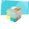 Angoily Optical Glass Cube Prism for Home Decor 20mm RGB Dispersion Lens High Clarity Optical Cube for Physics Education and Art Projects view 2