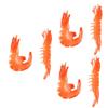 Abaodam 3sets Realistic Shrimp Food Models Lifelike Red Shrimp Props for Play Home Decoration Photography and Educational Cognitive Learning 2pcs*3 view 1