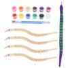 1 Set Wiggly Snake Craft for Unfinished Snakes Colors of Paint and Brushes Creative Doodle for Parties Classroom Prizes and Fun Family Activities view 1
