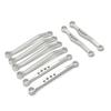Rc Special Connecting Rod for WPL C54 C54-1 C64-1 C74 C74-1 1/16 Metal Front and Rear Pull Rod Remote Control Car Parts and Accessories Upgrade Replacement and Use(Silver) view 1