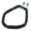 6mm Stone Hand Rope For Men Ethnic Style Simple Bracelet,Obsidian,17-28cm view 1